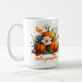 Hallo Pompoen Herfst Bloemontwerp Koffiemok (Links)