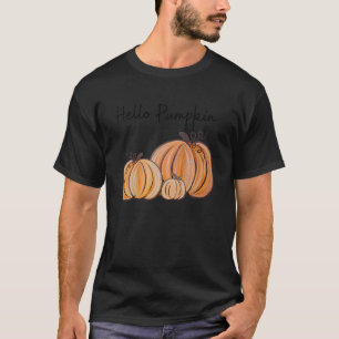 Hallo Pompoen Herfst Halloween Graphic T Shirt