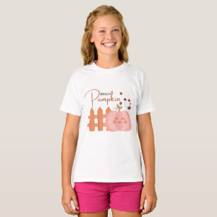 Hallo Pompoen herfst Herfst roze T-shirt