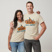 Hallo, Pompoen Herfst Herfstgrafiek T-shirt (Unisex)
