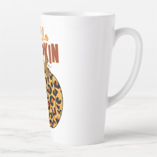Hallo Pompoen - Herfst Luipaard Print Latte Mok