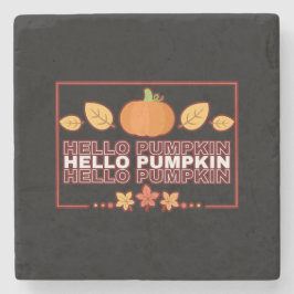 Hallo Pompoen Herfstfeest Stenen Onderzetter