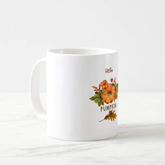 hallo pompoen koffiemok (Voorkant links)