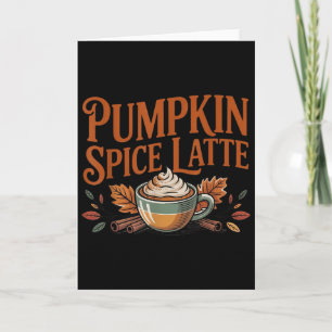 Hallo Pompoen Latte Sce Koffie Liefde Herfst Seizo Kaart