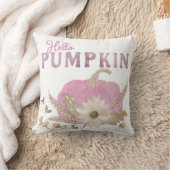 Hallo Pompoen Roze Worp Kussen voor Herfst Decorat (Deken)