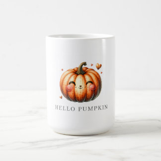 Hallo Pompoen Schattig Aangepast  Koffiemok