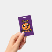 Hallo Pompoen Schattig Halloween Jack-O-Lantern Badge (Handheld)