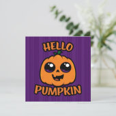 Hallo Pompoen Schattigee Halloween Jack-O-Lantern (Staand voorkant)
