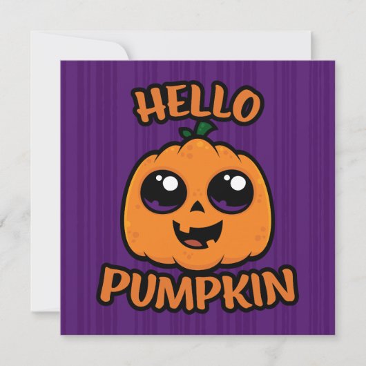 Hallo Pompoen Schattigee Halloween Jack-O-Lantern (Voorkant)