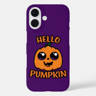 Hallo Pompoen Schattigee Halloween Jack-O-Lantern iPhone 16 Hoesje