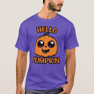 Hallo Pompoen Schattigee Halloween Jack-O-Lantern T-shirt