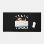 Hallo Pompoen - Schattigee Herfst Luiaard Herfstbl Bureaumat (Keyboard & Muis)