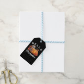 Hallo Pompoen - Schattigee Herfst Luiaard Herfstbl Cadeaulabel (Met Touw)