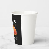 Hallo Pompoen - Schattigee Herfst Luiaard Herfstbl Papieren Bekers (Links)