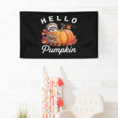 Hallo Pompoen - Schattigee Herfst Luiaard Herfstbl Spandoek (Insitu)