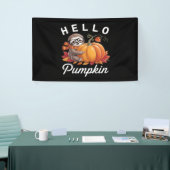 Hallo Pompoen - Schattigee Herfst Luiaard Herfstbl Spandoek (Beurs)
