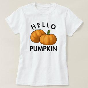 Hallo Pompoen warme herfstdagen T-shirt