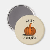 Hallo pompoen waterverf grappige herfst herfst magneet (Voorkant / Achterkant)