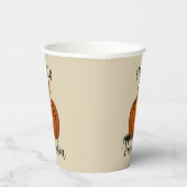 Hallo Pompoen waterverf herfst herfst Papieren Bekers (Rechts)