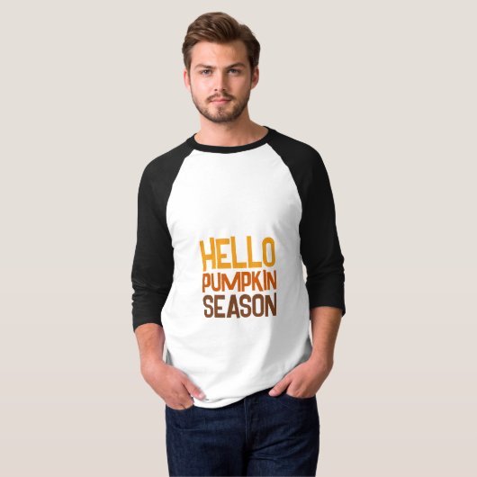 Hallo Pompoenseizoen T-Shirt (Voorkant volledig)