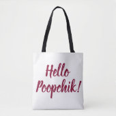 hallo Poopchik! Oekraïense Canvas tas uit Baba (Voorkant)