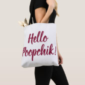 hallo Poopchik! Oekraïense Canvas tas uit Baba (Dichtbij)