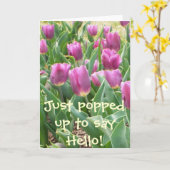 HALLO POPPEN OM TE ZEGGEN! KAART (Gele Bloem)