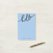 hallo Post-it opmerkingen Jouw naam toevoegen Post-it® Notes (Op bureau)