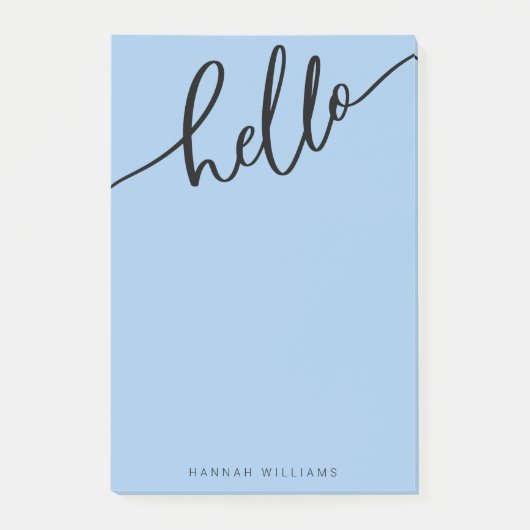 hallo Post-it opmerkingen Jouw naam toevoegen Post-it® Notes (Voorkant)