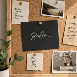 Hallo Postcard | Minimale Begroetingskaart Briefkaart