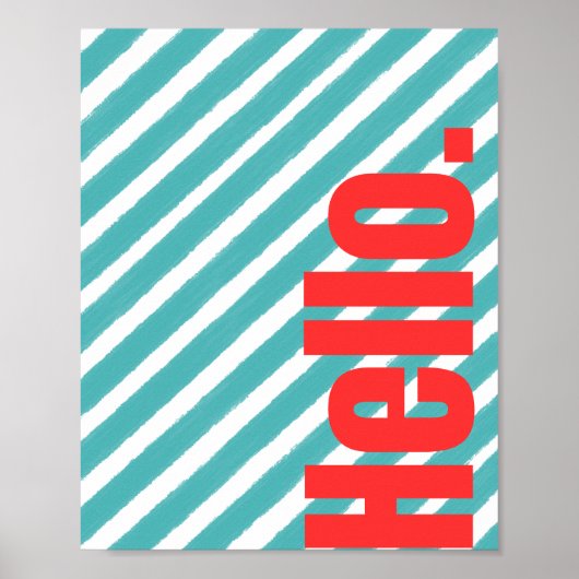 Hallo Poster (Voorkant)