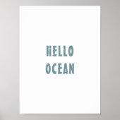 hallo Poster "oceaan" (Voorkant)