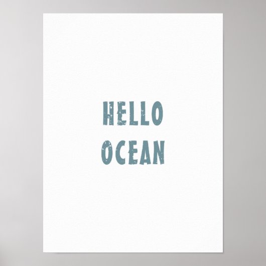 hallo Poster "oceaan" (Voorkant)
