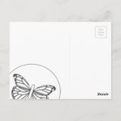 hallo -postkaart voor Butterfly Briefkaart (Achterkant)