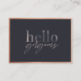 Hallo Prachtig, bedankt voor je zakelijke schoonhe Klantenkaartje