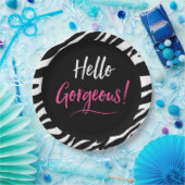 "Hallo Prachtig!" Borden van partijen Papieren Bordje (Feest)