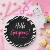 "Hallo Prachtig!" Borden van partijen Papieren Bordje (Feest)