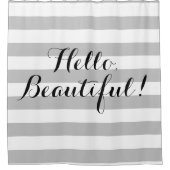 hallo, prachtig gestreept schoengordijn douchegordijn (Voorkant)