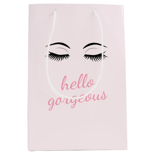 hallo prachtig met  Eyelashes Glam Pink Medium Cadeauzakje (Voorkant)