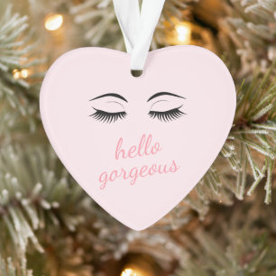 hallo Prachtig met  Eyelashes Glamoureus Ornament