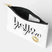 Hallo Prachtig met gouden lippen Etui (Open)