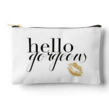 Hallo Prachtig met gouden lippen