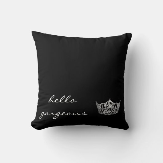 Hallo Prachtig Pageant Kroonkussen Kussen (Voorkant)