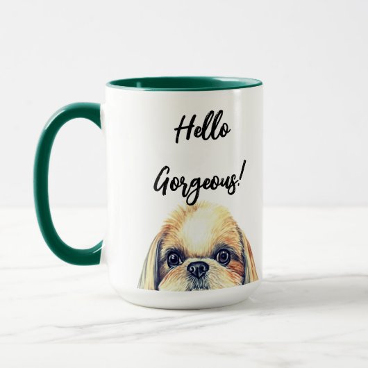 Hallo Prachtig! | Schattigee Waterverf Shih Tzu Do Mok (Links)