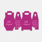 hallo Prachtig! XOXO magenta roze Cute Bedankdoosjes (Uitgevouwen)