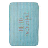 hallo prachtige afbeelding en trendy boho design badmat (Voorkant Verticaal)