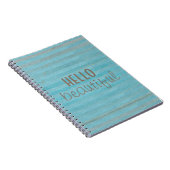 hallo prachtige afbeelding en trendy boho design notitieboek (Rechterzijde)