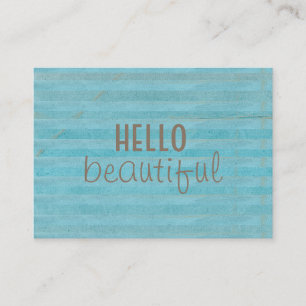 hallo prachtige afbeelding en trendy boho design visitekaartje