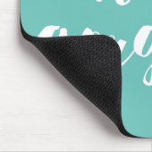 hallo Prachtige Aqua & White Muismat (Hoek)