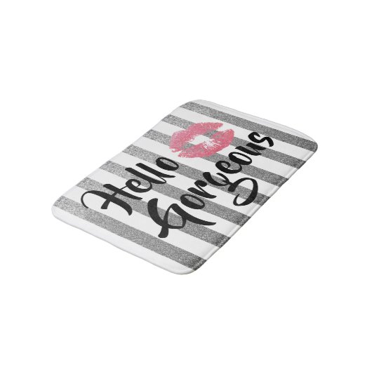 hallo Prachtige Bath Mat (Gekanteld)